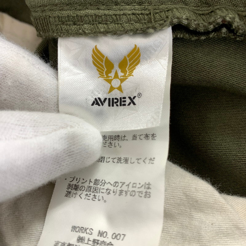 【中古品】【メンズ】 AVIREX アヴィレックス CARGO PANTS カーゴ パンツ ボトムス ズボン 古着 ※ボタン欠品 156-260813-mh-25-fuzh サイズ：M カラー：カーキ 万代Net店