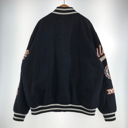 【中古品】【メンズ】 PELLE PELLE ペレペレ 812KM8 スタジャン スタジアム ジャンパー アウター コート 古着 142-260819-mh-02-fuzh サイズ：3X カラー：ネイビー 万代Net店