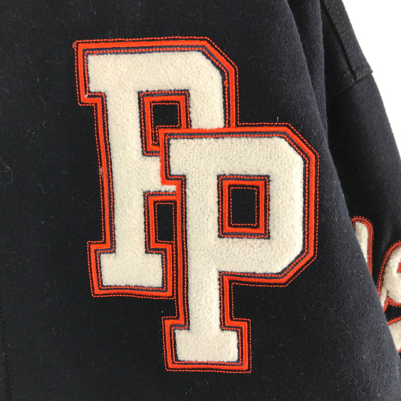 【中古品】【メンズ】 PELLE PELLE ペレペレ 812KM8 スタジャン スタジアム ジャンパー アウター コート 古着 142-260819-mh-02-fuzh サイズ：3X カラー：ネイビー 万代Net店