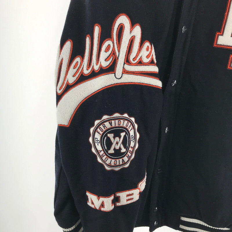 【中古品】【メンズ】 PELLE PELLE ペレペレ 812KM8 スタジャン スタジアム ジャンパー アウター コート 古着 142-260819-mh-02-fuzh サイズ：3X カラー：ネイビー 万代Net店