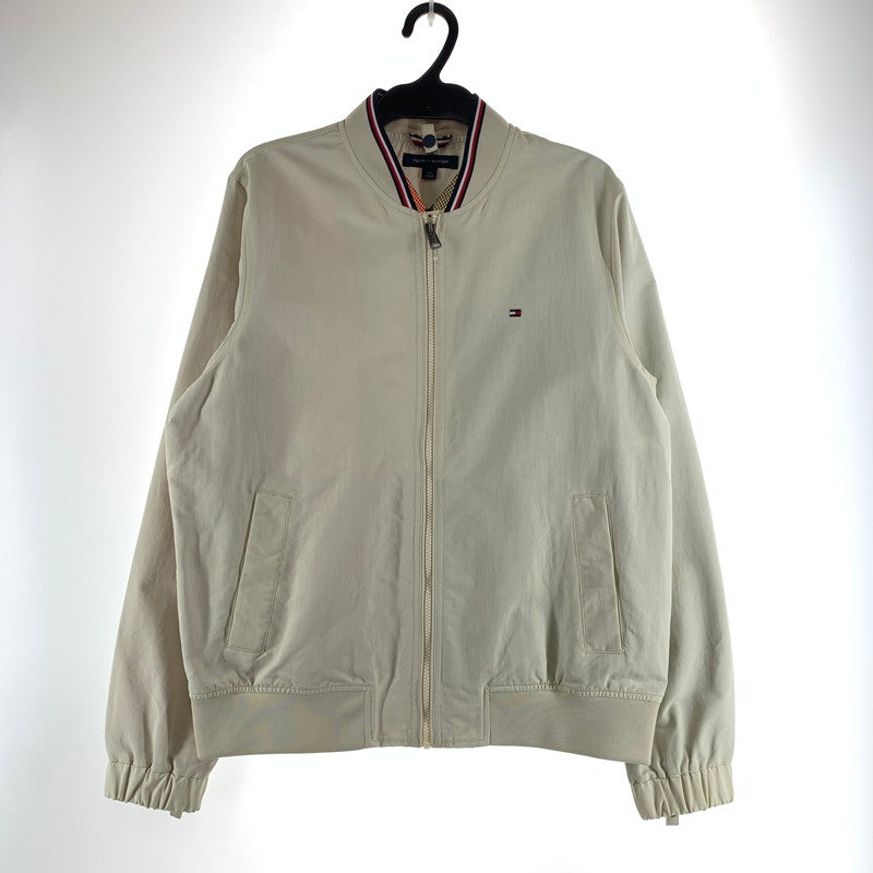【中古品】【メンズ】 TOMMY HILFIGER トミーヒルフィガー ブルゾン ジャケット コート アウター 古着 147-261009-mh-04-fuzh サイズ：L カラー：クリーム 万代Net店