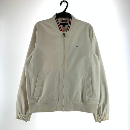 【中古品】【メンズ】 TOMMY HILFIGER トミーヒルフィガー ブルゾン ジャケット コート アウター 古着 147-261009-mh-04-fuzh サイズ：L カラー：クリーム 万代Net店