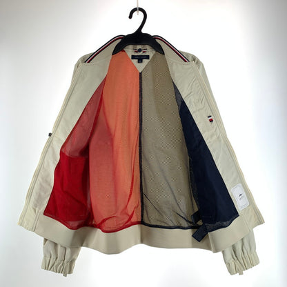 【中古品】【メンズ】 TOMMY HILFIGER トミーヒルフィガー ブルゾン ジャケット コート アウター 古着 147-261009-mh-04-fuzh サイズ：L カラー：クリーム 万代Net店