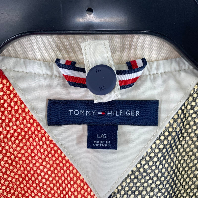 【中古品】【メンズ】 TOMMY HILFIGER トミーヒルフィガー ブルゾン ジャケット コート アウター 古着 147-261009-mh-04-fuzh サイズ：L カラー：クリーム 万代Net店