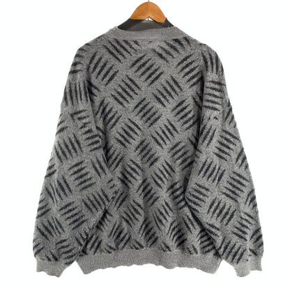 【中古品】【メンズ】 TIGHT BOOTH CHECKER PLATE MOHAIR SWEATER モヘアニットセーター オーバーサイズ 142-260815-gm-39-fuzh サイズ：L カラー：グレー 万代Net店