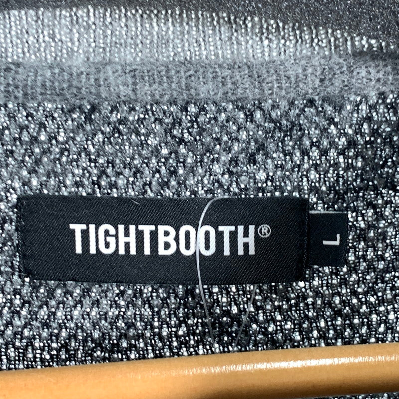 【中古品】【メンズ】 TIGHT BOOTH CHECKER PLATE MOHAIR SWEATER モヘアニットセーター オーバーサイズ 142-260815-gm-39-fuzh サイズ：L カラー：グレー 万代Net店
