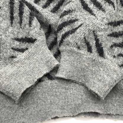 【中古品】【メンズ】 TIGHT BOOTH CHECKER PLATE MOHAIR SWEATER モヘアニットセーター オーバーサイズ 142-260815-gm-39-fuzh サイズ：L カラー：グレー 万代Net店