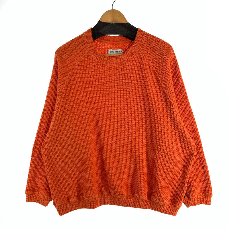 【中古品】【メンズ】 TIGHTBOOTH CHAIN CREW KNIT クルーネックニット セーター オーバーサイズ 142-260815-gm-40-fuzh サイズ：L カラー：オレンジ 万代Net店
