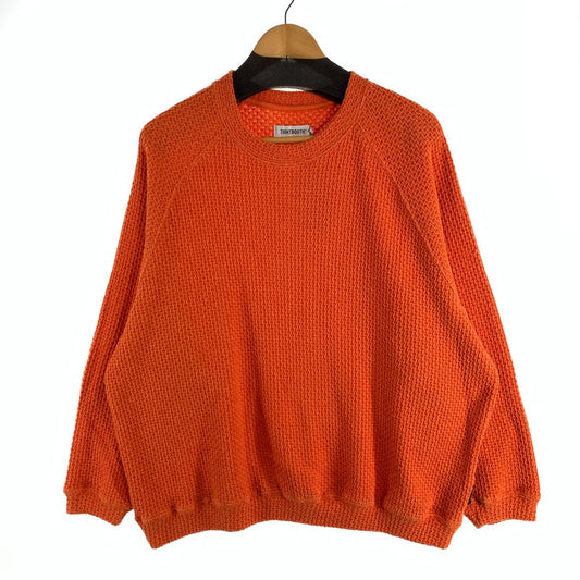 【中古品】【メンズ】 TIGHTBOOTH CHAIN CREW KNIT クルーネックニット セーター オーバーサイズ 142-260815-gm-40-fuzh サイズ：L カラー：オレンジ 万代Net店