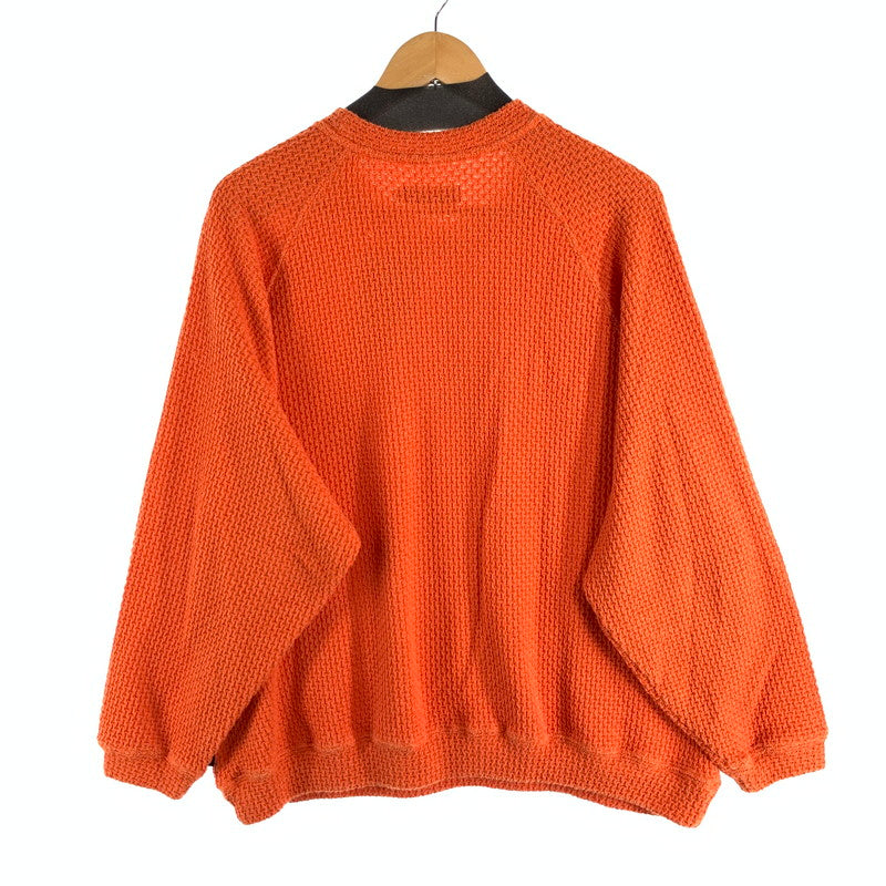 【中古品】【メンズ】 TIGHTBOOTH CHAIN CREW KNIT クルーネックニット セーター オーバーサイズ 142-260815-gm-40-fuzh サイズ：L カラー：オレンジ 万代Net店