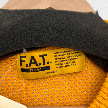 【中古品】【メンズ】 FAT エフエーティー F-32510-KN02-AB MESHBOW ニット セーター 142-260815-gm-43-fuzh サイズ：SKINNY カラー：オレンジ 万代Net店