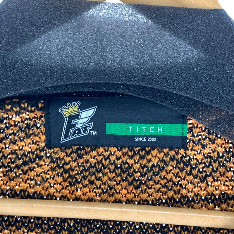 【中古品】【メンズ】 FAT エフエーティー F32220-K03-AB SCHMUGAN ニットカーディガン トップス ブランド 古着 142-260920-gm-18-fuzh サイズ：TITCH カラー：オレンジ ブラック 万代Net店