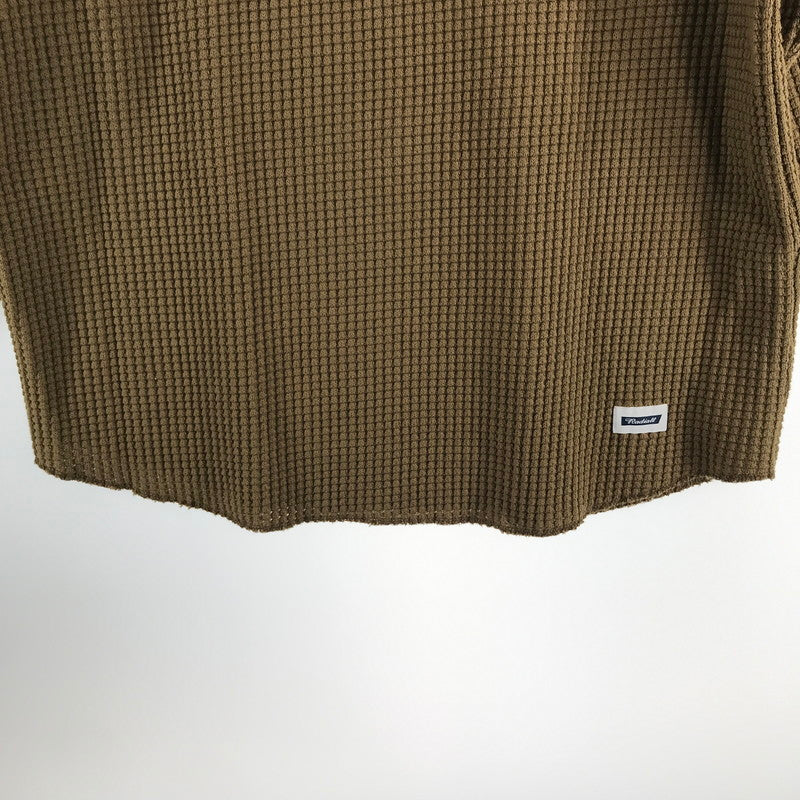 【中古品】【メンズ】 RADIALL ラディアル BIG WAFFLE-BOAT NECK T-SHIRT ワッフル Tシャツ 長袖 トップス 古着 142-260813-mh-22-fuzh サイズ：M カラー：ブラウン 万代Net店