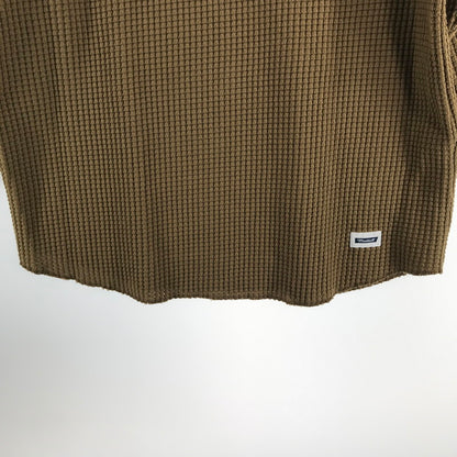 【中古品】【メンズ】 RADIALL ラディアル BIG WAFFLE-BOAT NECK T-SHIRT ワッフル Tシャツ 長袖 トップス 古着 142-260813-mh-22-fuzh サイズ：M カラー：ブラウン 万代Net店