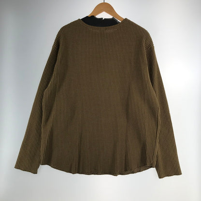 【中古品】【メンズ】 RADIALL ラディアル BIG WAFFLE-BOAT NECK T-SHIRT ワッフル Tシャツ 長袖 トップス 古着 142-260813-mh-22-fuzh サイズ：M カラー：ブラウン 万代Net店