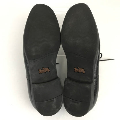 【中古品】【メンズ】 COACH コーチ DERBY PBL LTH（ダービー ペブルド レザー） プレーントゥ・レースアップドレスシューズ シボ革 ビジネスシューズ レザー 靴 ※本体のみ スニーカー 靴 162-260814-nm-23-fuzh サイズ：SIZE:42 カラー：ブラック 万代Net店