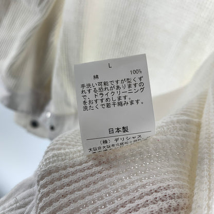 【中古品】【メンズ】 COSMOS TEXAS コスモス テキサス WAFFLE JACKET ワッフル ジャケット アウター コート 古着 140-260813-mh-13-fuzh サイズ：L カラー：ホワイト 万代Net店