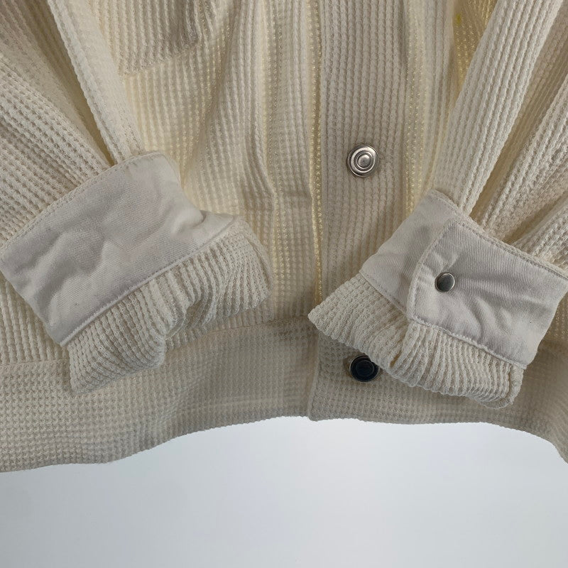 【中古品】【メンズ】 COSMOS TEXAS コスモス テキサス WAFFLE JACKET ワッフル ジャケット アウター コート 古着 140-260813-mh-13-fuzh サイズ：L カラー：ホワイト 万代Net店