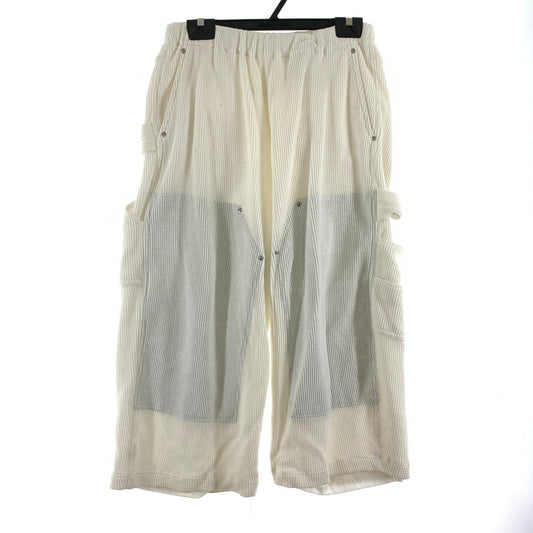 【中古品】【メンズ】 COSMOS TEXAS コスモ テキサス WAFFLE PANTS ワッフル パンツ ボトムス 古着 ※シミ・汚れあり 151-260813-mh-26-fuzh サイズ：M カラー：ホワイト 万代Net店