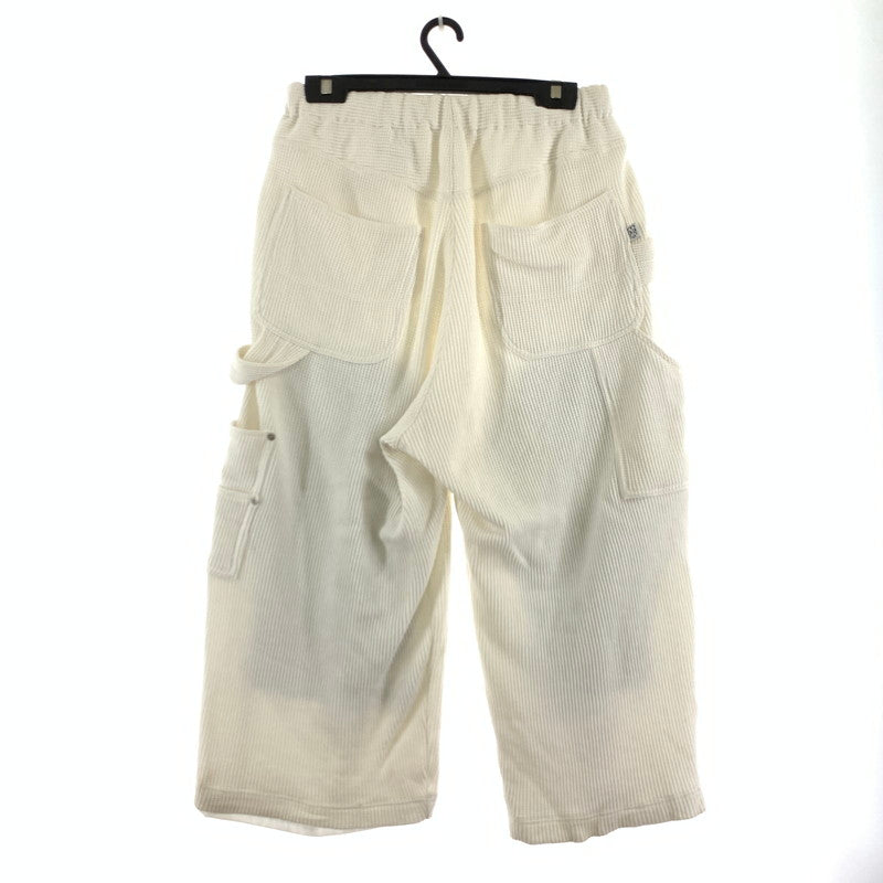 【中古品】【メンズ】 COSMOS TEXAS コスモ テキサス WAFFLE PANTS ワッフル パンツ ボトムス 古着 ※シミ・汚れあり 151-260813-mh-26-fuzh サイズ：M カラー：ホワイト 万代Net店