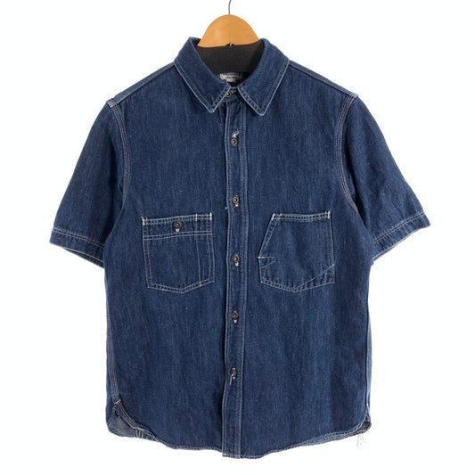 【中古品】【メンズ】 FREE WHEELERS IRON ALLS 半袖シャツ デニム トップス ブランド 古着 145-260815-gm-48-fuzh サイズ：15 カラー：インディゴ 万代Net店