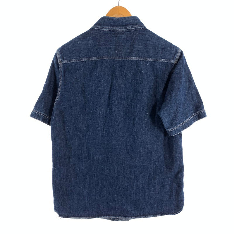 【中古品】【メンズ】 FREE WHEELERS IRON ALLS 半袖シャツ デニム トップス ブランド 古着 145-260815-gm-48-fuzh サイズ：15 カラー：インディゴ 万代Net店
