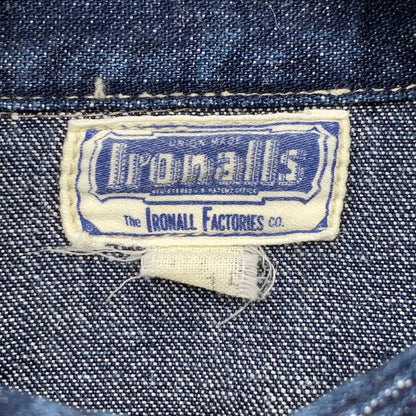 【中古品】【メンズ】 FREE WHEELERS IRON ALLS 半袖シャツ デニム トップス ブランド 古着 145-260815-gm-48-fuzh サイズ：15 カラー：インディゴ 万代Net店