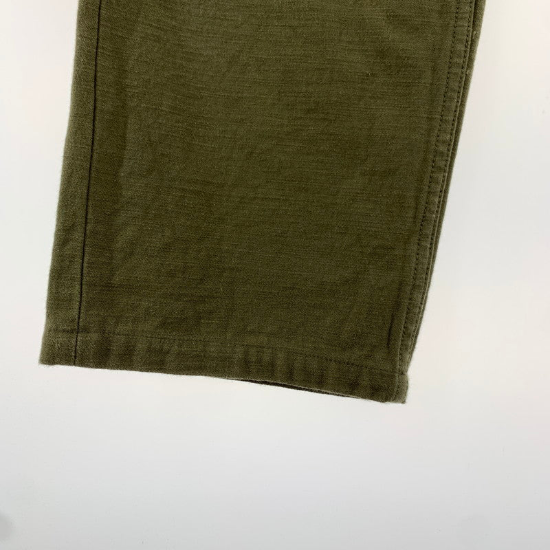 【中古品】【メンズ】 SAMURAI JEANS サムライ ジーンズ SJ52BP ヘビィーバック サテン ベイカーパンツ ズボン ボトムス 古着 156-260813-mh-27-fuzh サイズ：34 カラー：オリーブ 万代Net店