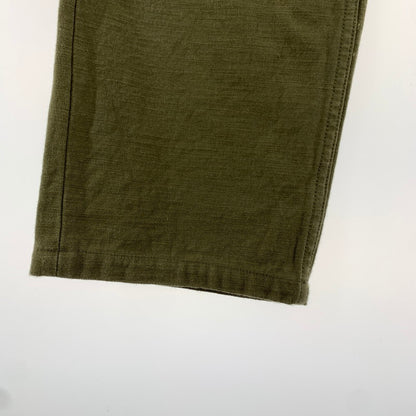 【中古品】【メンズ】 SAMURAI JEANS サムライ ジーンズ SJ52BP ヘビィーバック サテン ベイカーパンツ ズボン ボトムス 古着 156-260813-mh-27-fuzh サイズ：34 カラー：オリーブ 万代Net店