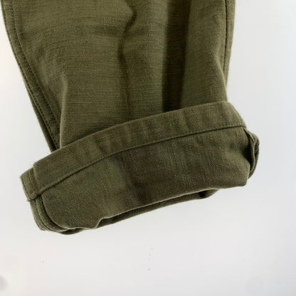 【中古品】【メンズ】 SAMURAI JEANS サムライ ジーンズ SJ52BP ヘビィーバック サテン ベイカーパンツ ズボン ボトムス 古着 156-260813-mh-27-fuzh サイズ：34 カラー：オリーブ 万代Net店