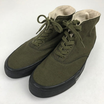 【中古品】【メンズ】 ANATOMICA × WAKOUWA (アナトミカ × ワクワ) CANVAS DECK SHOES-HI キャンバス デッキシューズ ハイカット スニーカー※本体のみ 162-260814-nm-24-fuzh サイズ：7 カラー：カーキ 万代Net店