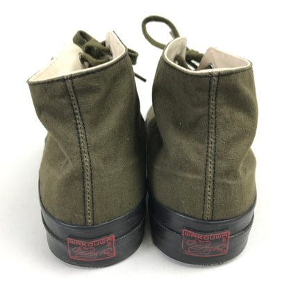 【中古品】【メンズ】 ANATOMICA × WAKOUWA (アナトミカ × ワクワ) CANVAS DECK SHOES-HI キャンバス デッキシューズ ハイカット スニーカー※本体のみ 162-260814-nm-24-fuzh サイズ：7 カラー：カーキ 万代Net店