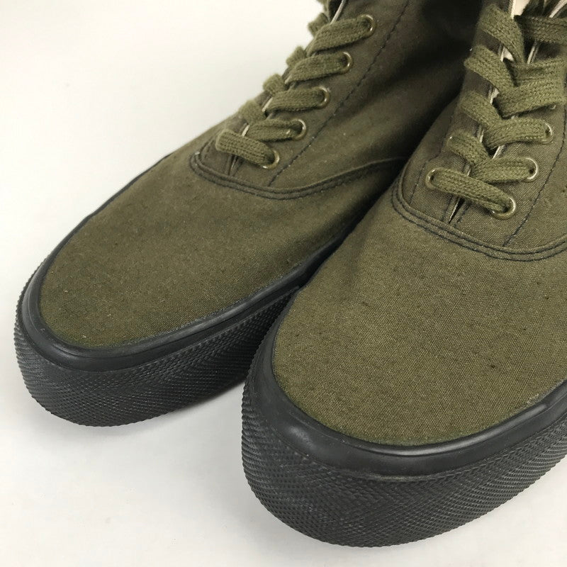 【中古品】【メンズ】 ANATOMICA × WAKOUWA (アナトミカ × ワクワ) CANVAS DECK SHOES-HI キャンバス デッキシューズ ハイカット スニーカー※本体のみ 162-260814-nm-24-fuzh サイズ：7 カラー：カーキ 万代Net店