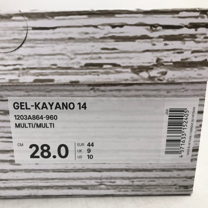【中古美品】【メンズ】 ASICS アシックス × FACETASM ファセッタズム 1203A86-960 スニーカー シューズ 靴 162-260821-mh-04-fuzh サイズ：28cm カラー：グリーン系 万代Net店