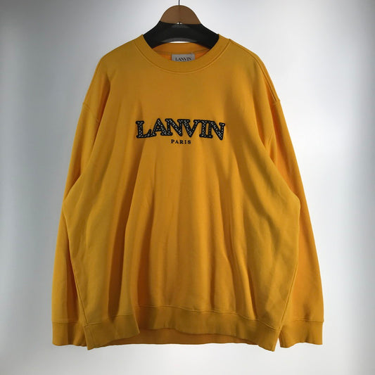 【中古品】【メンズ】 LANVIN ランバン SS0004-J209-A23 スウェット トレーナー トップス 長袖 古着 141-260813-mh-24-fuzh サイズ：XL カラー：イエロー 万代Net店