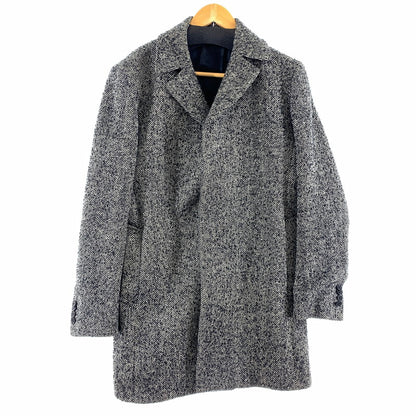 【中古品】【メンズ】 KATHARINE HAMNETT キャサリン・ハムネット チェスターコート ヘリンボーン柄/SIZE:AL ※シミ・汚れ・ほつれ有 141-260920-io-20-fuzh 万代Net店