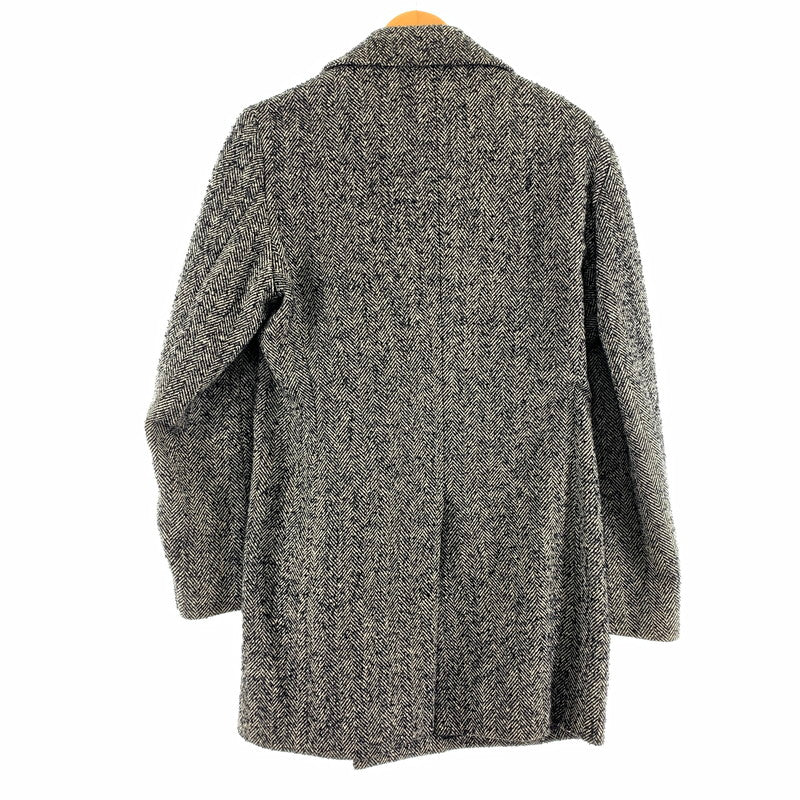 【中古品】【メンズ】 KATHARINE HAMNETT キャサリン・ハムネット チェスターコート ヘリンボーン柄/SIZE:AL ※シミ・汚れ・ほつれ有 141-260920-io-20-fuzh 万代Net店