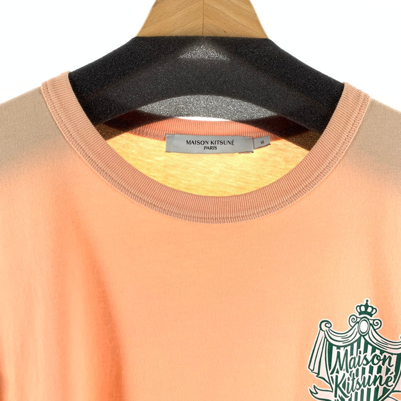 【中古品】【メンズ】 MAISON KITSUNE メゾン キツネ 半袖Tシャツ サーモンピンク SIZE:XL 141-260818-io-14-fuzh 万代Net店