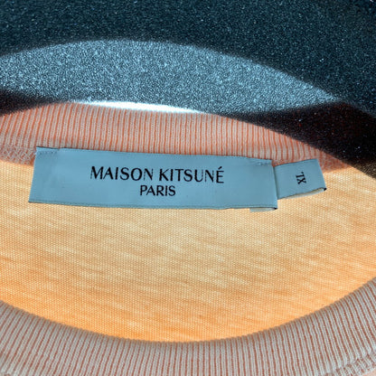 【中古品】【メンズ】 MAISON KITSUNE メゾン キツネ 半袖Tシャツ サーモンピンク SIZE:XL 141-260818-io-14-fuzh 万代Net店