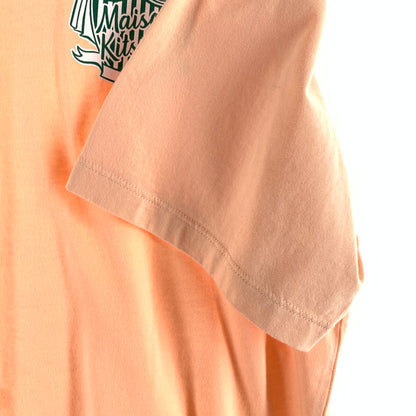 【中古品】【メンズ】 MAISON KITSUNE メゾン キツネ 半袖Tシャツ サーモンピンク SIZE:XL 141-260818-io-14-fuzh 万代Net店