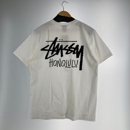 【中古品】【メンズ】 STUSSY × FRUIT OF THE LOOM ステューシー フルーツオブザルーム 半袖 Ｔシャツ トップス 古着 タグ付属 142-260813-mh-09-fuzh サイズ：M カラー：ホワイト 万代Net店