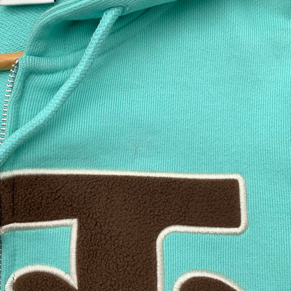 【中古品】【メンズ】 TTTMSW TTT-CT-004 WAVE LOGO HOODIE ロゴフーディ パーカー オーバーサイズ ブランド 古着 142-260815-gm-47-fuzh サイズ：L カラー：ミントグリーン 万代Net店