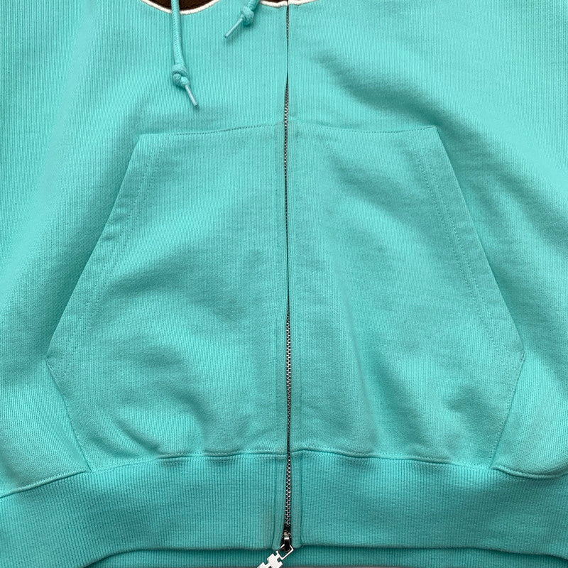 【中古品】【メンズ】 TTTMSW TTT-CT-004 WAVE LOGO HOODIE ロゴフーディ パーカー オーバーサイズ ブランド 古着 142-260815-gm-47-fuzh サイズ：L カラー：ミントグリーン 万代Net店