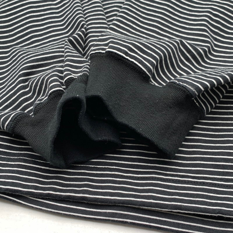 【中古品】【メンズ】 IS-NESS イズネス BALLOON STRIPES LONG SLEEVE T SHIRT 長袖Tシャツ ドローコード ボーダー カットソー 140-260815-gm-46-fuzh サイズ：L カラー：グレー 万代Net店