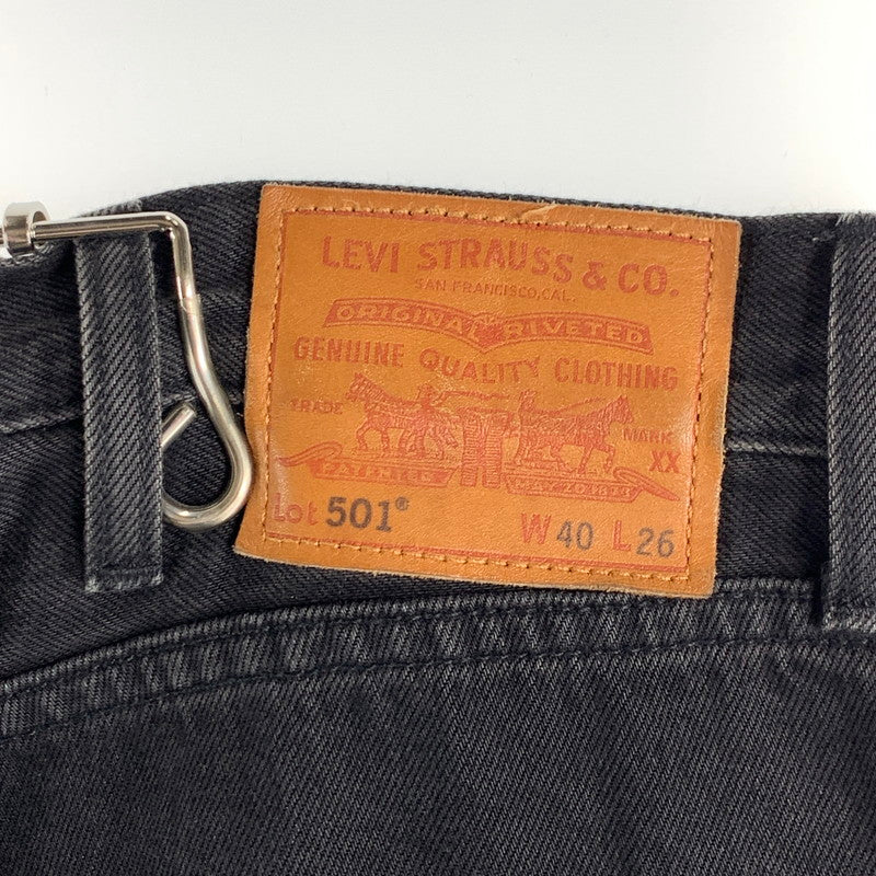 【中古品】【メンズ】 LEVI'S PC99-A6738-0000 501 DENIM EDIFICE別注 デニムパンツ ジーンズ ボトムス 156-260815-gm-55-fuzh サイズ：W40L26 カラー：ブラック 万代Net店