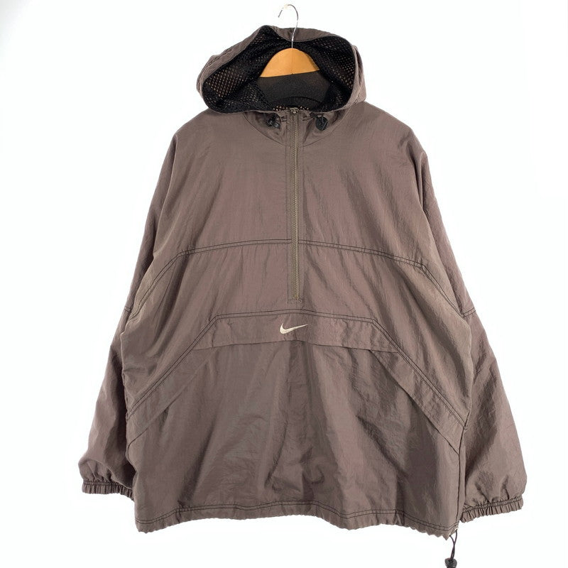 【中古品】【メンズ】 NIKE ナイキ F6-01-05-PRA NYLON JACKET ナイロンジャケット 90s ブランド 古着 ブルゾン 148-260815-gm-53-fuzh サイズ：L カラー：ブラウン 万代Net店