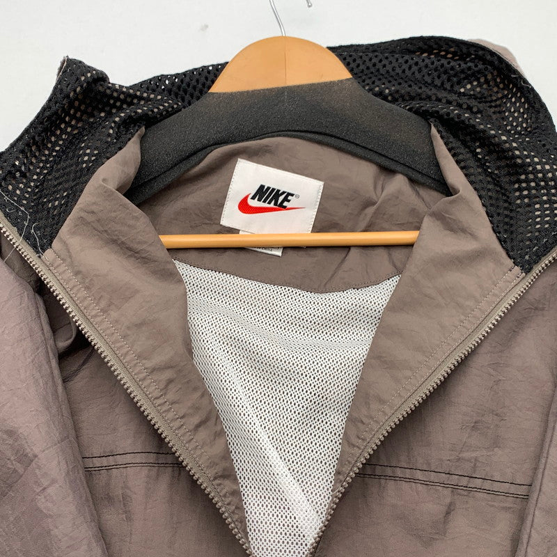 【中古品】【メンズ】 NIKE ナイキ F6-01-05-PRA NYLON JACKET ナイロンジャケット 90s ブランド 古着 ブルゾン 148-260815-gm-53-fuzh サイズ：L カラー：ブラウン 万代Net店