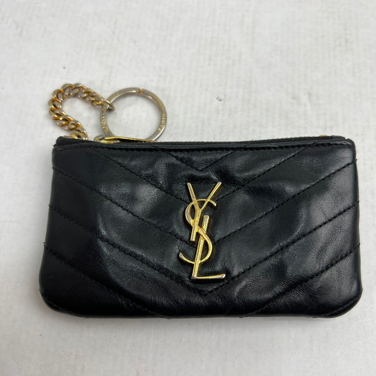 【中古品】【メンズ】 SAINT LAURENT PARIS サンローラン パリ 438386 キーポーチ コインケース BLACK キルティングレザー ※スレ.型崩れ.変色.使用感あり 財布 181-260816-io-22-fuzh カラー：ブラック 万代Net店
