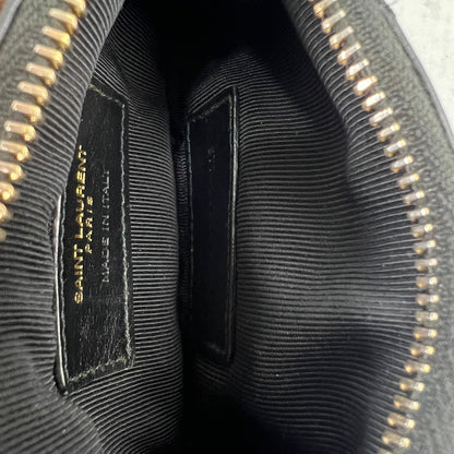 【中古品】【メンズ】 SAINT LAURENT PARIS サンローラン パリ 438386 キーポーチ コインケース BLACK キルティングレザー ※スレ.型崩れ.変色.使用感あり 財布 181-260816-io-22-fuzh カラー：ブラック 万代Net店