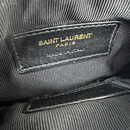 【中古品】【メンズ】 SAINT LAURENT PARIS サンローラン パリ 438386 キーポーチ コインケース BLACK キルティングレザー ※スレ.型崩れ.変色.使用感あり 財布 181-260816-io-22-fuzh カラー：ブラック 万代Net店